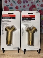Lot of 2 - Everbilt 1000 042 101 Brass Drain Valve | Universal - NEW!!!