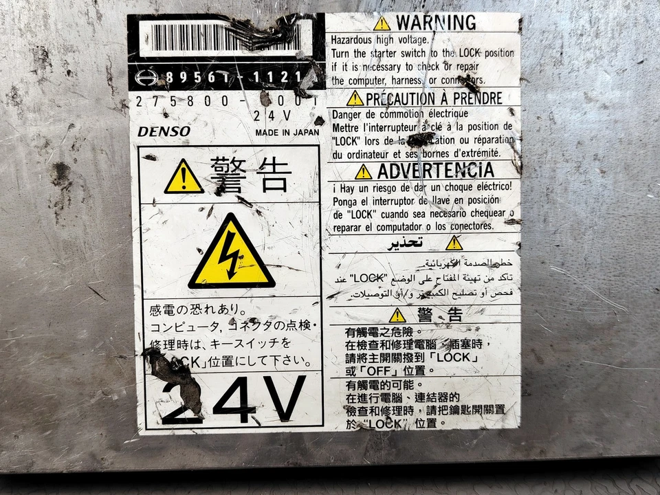 HINO RANGER FD8 2005 J08E-TD ENGINE CONTROL MODULE ECU ECM ECD 89561 1121A - Image 3 of 4