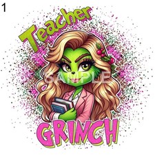 Teacher Acrylic Round Christmas Ornament CHOICE