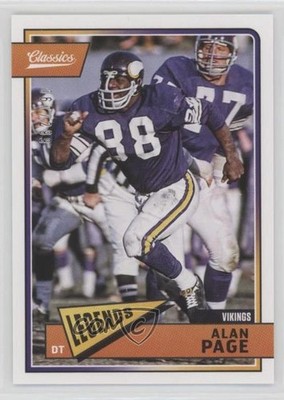 2018 Panini Classics Legends Red Back 67/299 Alan Page #113 HOF 02v3