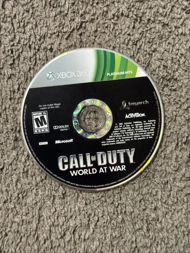 Call of Duty: World at War (Microsoft Xbox 360, 2008) NO TRACKING DISC ONLY 7269