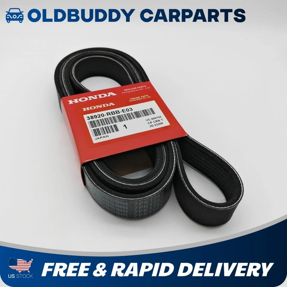 Costilla de cinturón Serpentine OEM para HONDA CR-V L4 2,4 L 07-09 OE 38920-RBB-E03 EE. UU. Foto 3 de 4