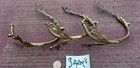 3 CHANDELIER WALL LIGHTS ARMS WINGS VINTAGE CHANDELIER PARTS REAL BRASS 10x1mm