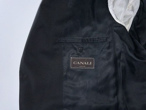 Blazer Canali 44R Lana Negra 2 Botones Doble Ventilación Italia YGI R5-110 - Imagen 9 de 17