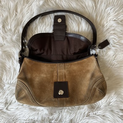 Vintage Coach Suede soho hobo オールドコーチ Coach Vintage Soho Limited Edition Suede Leather Chevron