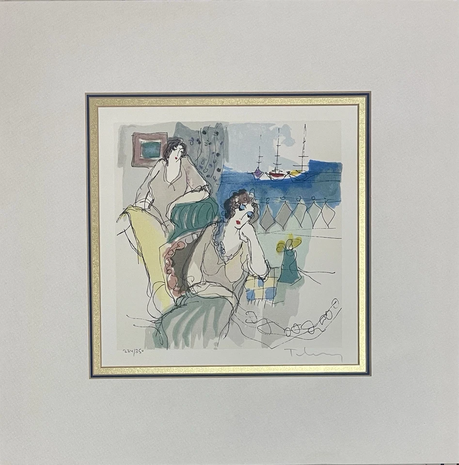 Dos (2) Serigrafías EARLY Raras Edición Limitada firmadas numeradas por Itzchak Tarkay Foto 2 de 4