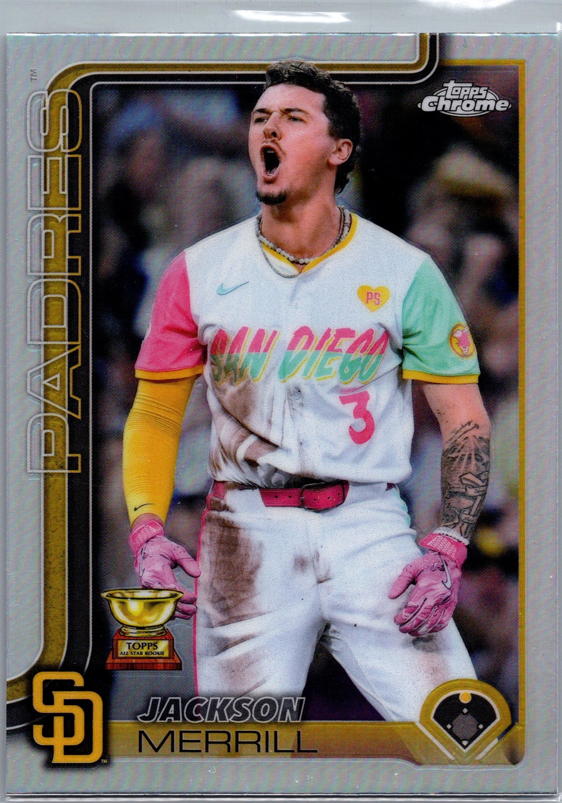 2025 Topps Chrome #61 Jackson Merrill Refractors
