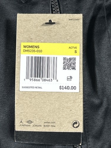Nike Jordan Women’s Heritage Flightsuit Jumpsuit Black Size S NWT $140 DM5235 - Picture 11 of 19