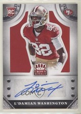2014 Panini Crown Royale Retail Red 13/25 L'Damian Washington #S-LW Auto 0c6