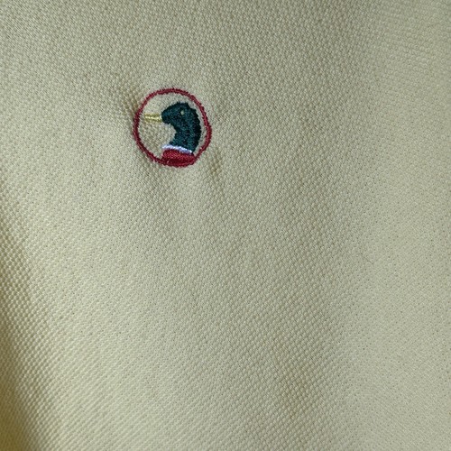 VTG Duck Head Yellow Men's XL Short Sleeve 90s Polo Shirt Collar Work Outdoor #3 - Picture 3 of 5