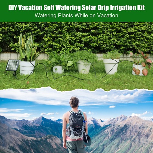 Solar Automatic Drip Irrigation Kit System, Solar Powered Auto Easy DIY Water... - Picture 7 of 8