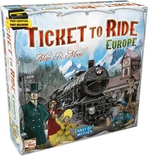 Ticket to Ride Europe Board Game - Embark on a Railway Adventure across the Cont