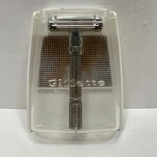 Gillette Slim Adjustable Vintage I-2 Safety Razor - With Case