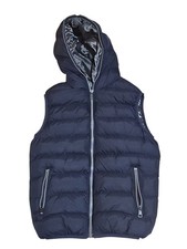 Smanicato Uomo Piumino Blu con Cappuccio Taglia S - Ottime Condizioni - Sport