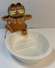 Garfield Soap Dish Toothbrush Holder 1981 Ceramic Made Japan