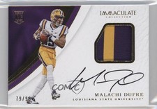 2017 Panini Immaculate Collegiate Rookie 79/99 Malachi Dupre #128 Patch Auto 0f8
