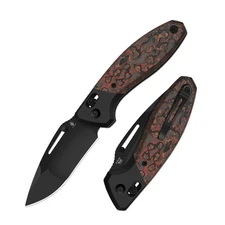 Kizer Bulli EDC Folding Pocket Knife S45VN Blade Titanium+ Fat Carbon Handle