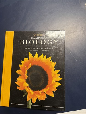 #ad AP Campbell Biology by Urry Wasserman Cain Minorsky Reece 11th Ed BRAND NEW $120.00