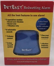 DryEasy Bedwetting Alarm Volume Control 6 Sounds & Vibration New Sealed FastShip