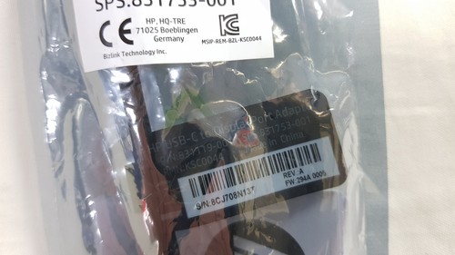 NEW HP 831119-001 831753-001 USB-C To Display Port Adapter - SEALED - Picture 7 of 8
