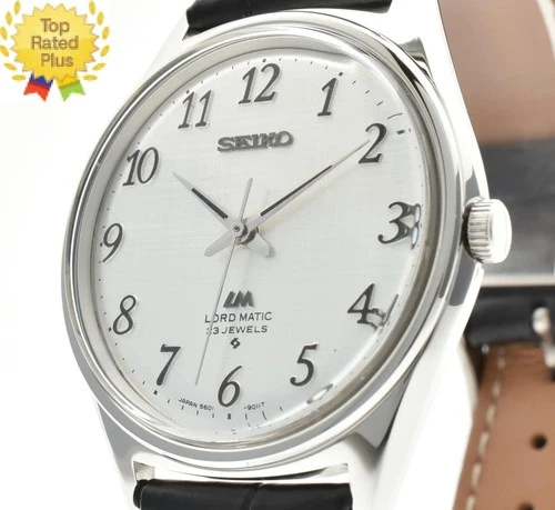 New ListingVintage 1971 *MINT* SEIKO Lord Matic LM 5601-9000 Silver Auto Men's Watch JAPAN