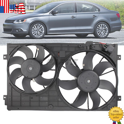 Dual Electric Cooling Fan Radiator Cooling Fan For 2005-2016 Volkswagen Jetta & 2006-2018 Passat - Dual Fan Assembly, Direct Fit Evan-Fischer Radiator Fan - Foto 13