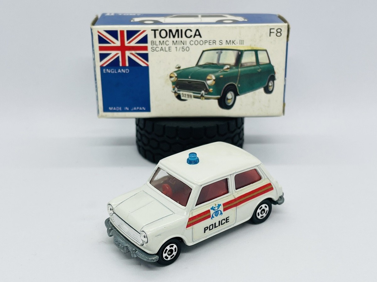Tomica Tomy F8-2-13 BLMC Mini Cooper S MK-III - Police Car Tomica Tomy F8-2-13 BLMC Mini Cooper S MK-III - Police Car