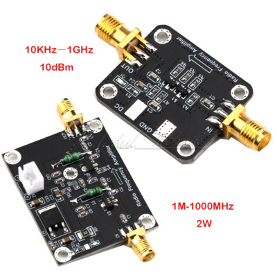 Radio Frequency 1M-1000MHz /10KHz－1GHz 10dBm RF Wideband Power Amplifiler Board