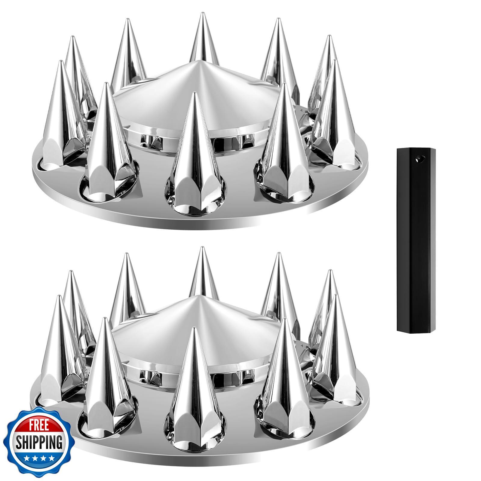 VEVOR Spiked ABS Front Axle Wheel Covers for Semi Trucks