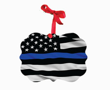Thin Blue Line Ornament