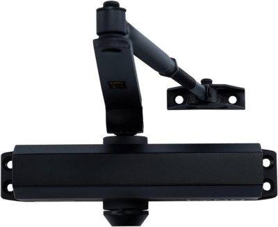 DC6003 Medium Duty Auto Door Closer - Matte Black, Size 3 for Home & Light Use