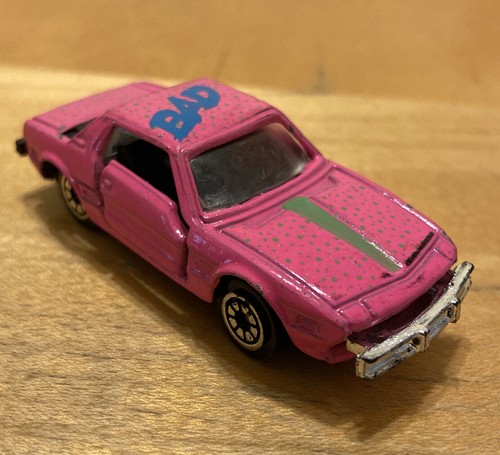 Vintage Tomica Hot Pink Fiat X1/9 "BAD" Rare Original Old Car Open Doors Free Sh