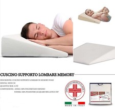 GUANCIALE angolo Cuscino supporto lombare memory REFLUSSO GASTRICO per Letto