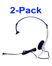 ZULTYS Business Phone Adjustable Headset 2.5mm Jack Headphone with Microphone