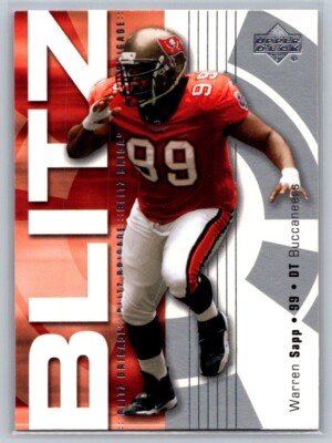 2002 Upper Deck Warren Sapp Blitz Brigade #BB-11 - Tampa Bay Buccaneers