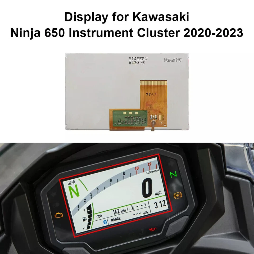 Display For Kawasaki Z900 Z650 Ninja650 2020-2022 Motorcycle Instrument US Foto 2 de 4