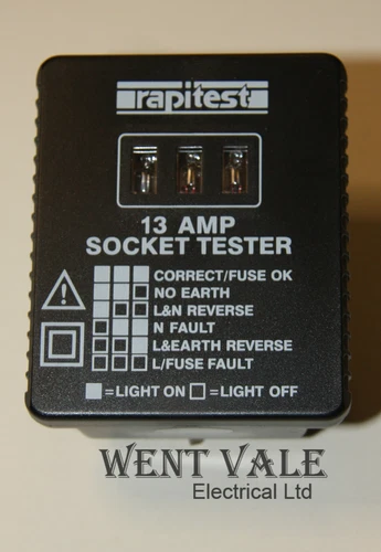 Rapitest - AS 109 - I3a Socket Tester New in Blister Pack