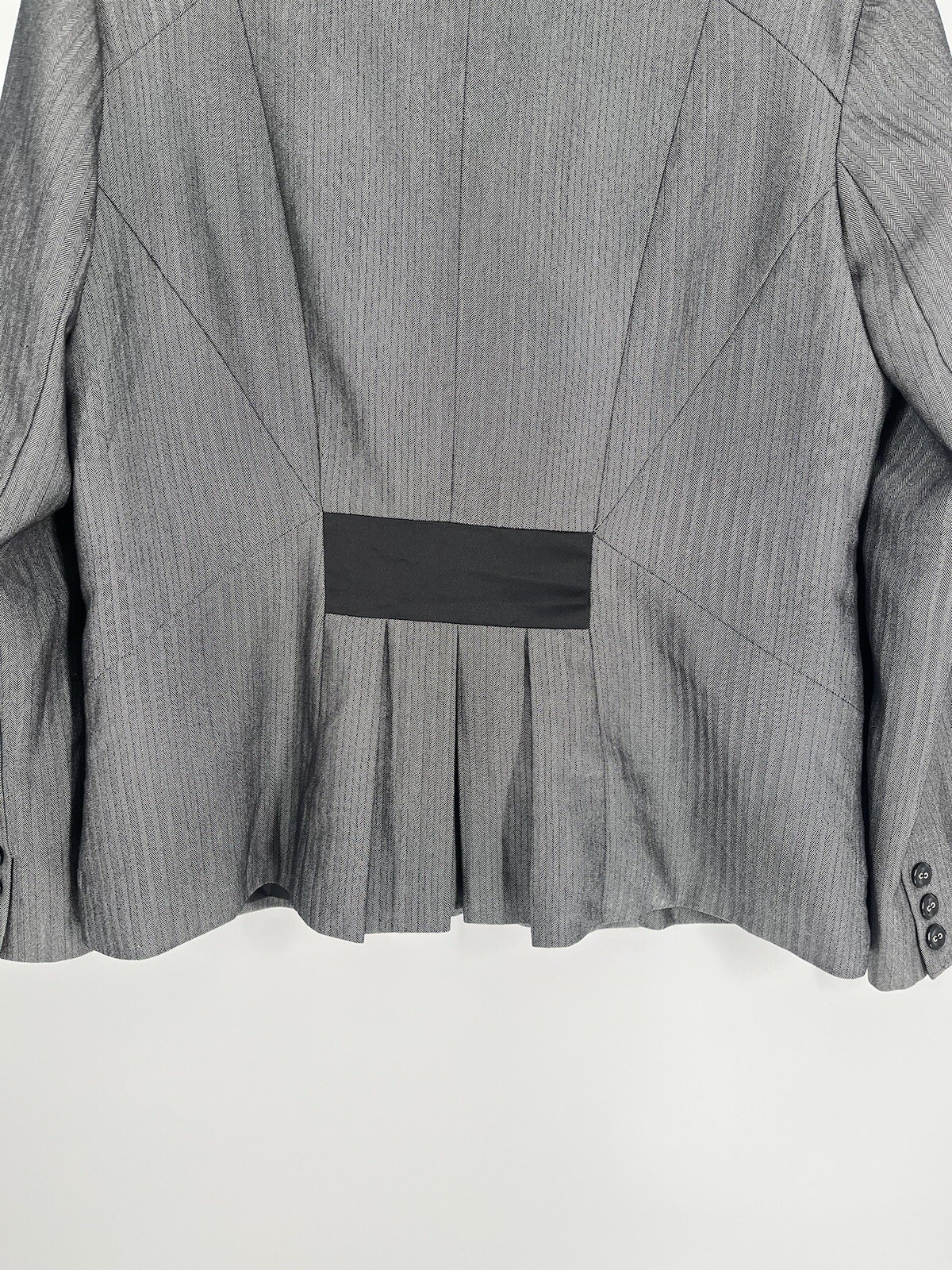 APOSTROPHE women's gray 2 button lined blazer 14 … - image 10