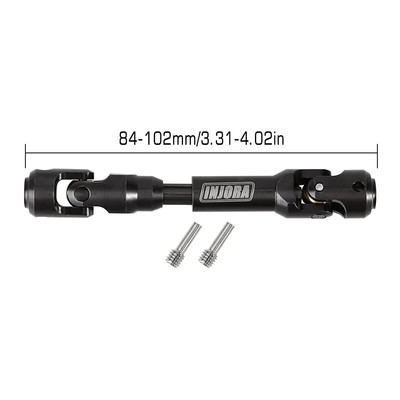 INJORA Steel Heavy-Duty Drive Shaft for 1/10 RC Car Crawler (84-102mm)