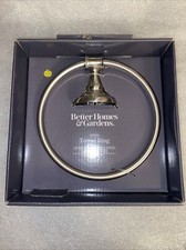 Better Homes  Gardens Classic Bath Towel Ring Satin Nickel BRAND NEW FREE SHIP