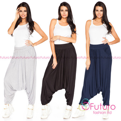 Ali Baba Damenhose Haremshose Freizeit Boho Gypsy Größe 8-16 FT1209