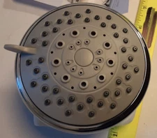 4 Inch Premium High Pressure Shower Head with 5 Settings chrome finish unused
