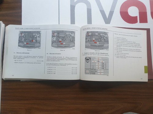 Lancia Delta 2 & HPE Operating Instructions Italian Uso E Manutenzione & Service - Picture 10 of 12