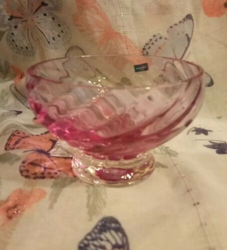 Lovely Vintage Caithness Cranberry Pink Bowl, Trinket Dish 5ad - Picture 6 of 6