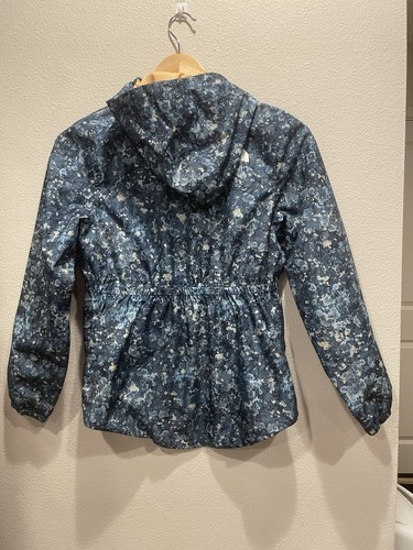 The North Face Girls Antora Rain Jacket Size M (10-12) Apricot Ice Lichen Blue - Picture 2 of 14