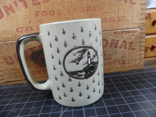 Vintage Otagiri Coffee Mug Lighthouse
