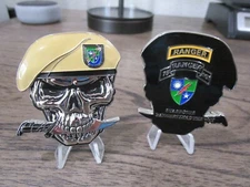 75th Ranger Regiment Army Rangers Lead The Way USASOC Beret Skull Challenge Coin