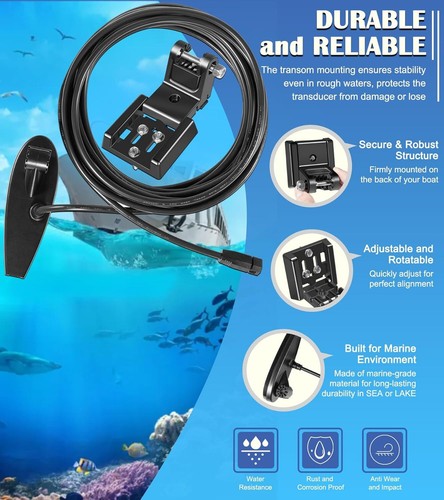 710295-1 XNT 9 HW MDI 75 T Transom Transducer For Humminbird Helix 7 Helix 8 - Picture 6 of 10