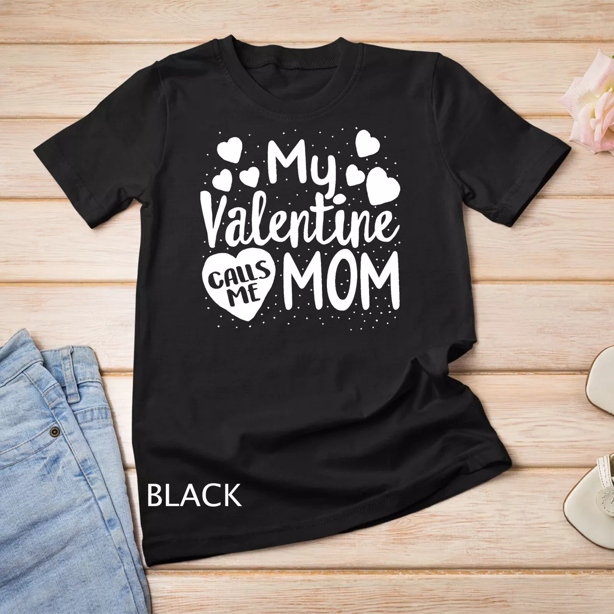 mom and son matching valentines day shirts