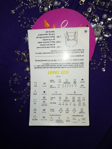 NEW Quacker Factory Small Purple Rhinestone Beaded Long Sleeve Sweater Top - Picture 8 of 10
